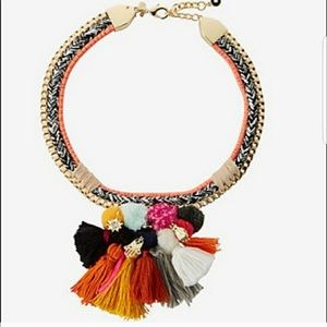 NWOT Express Tassel and Pom Necklace